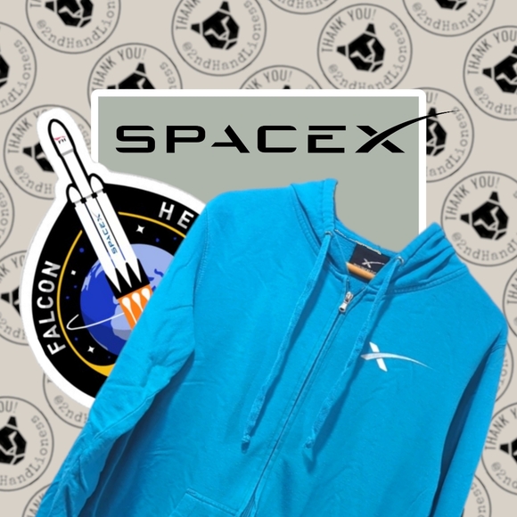 SpaceX • RETIRED STYLE RARE Zip Up Hoodie - Picture 1 of 5